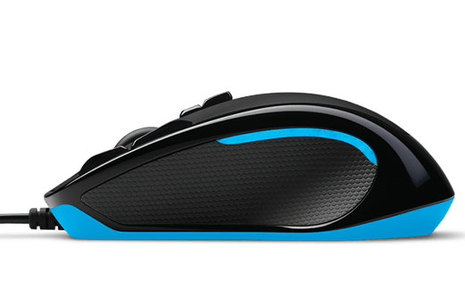 Mouse Gamer Logitech G300S Ambidextrous Óptico 2,500 DPI - Negro